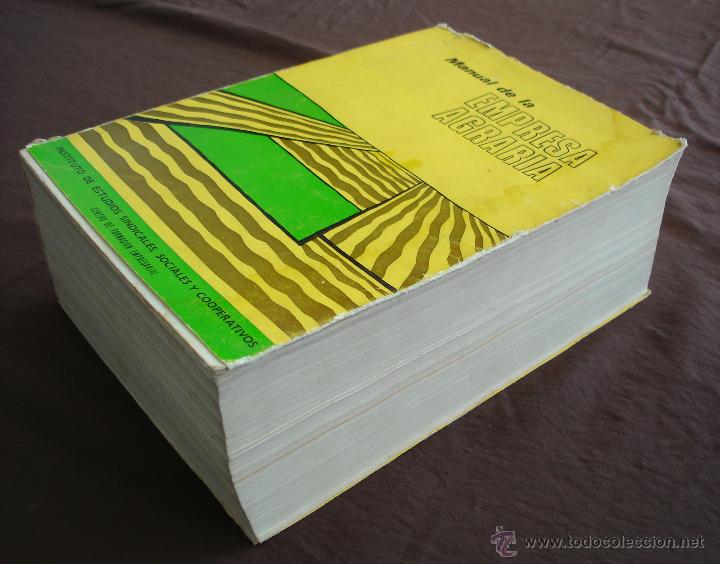 Libros de segunda mano: MANUAL DE LA EMPRESA AGRARIA - MADRID 1971 - Foto 3