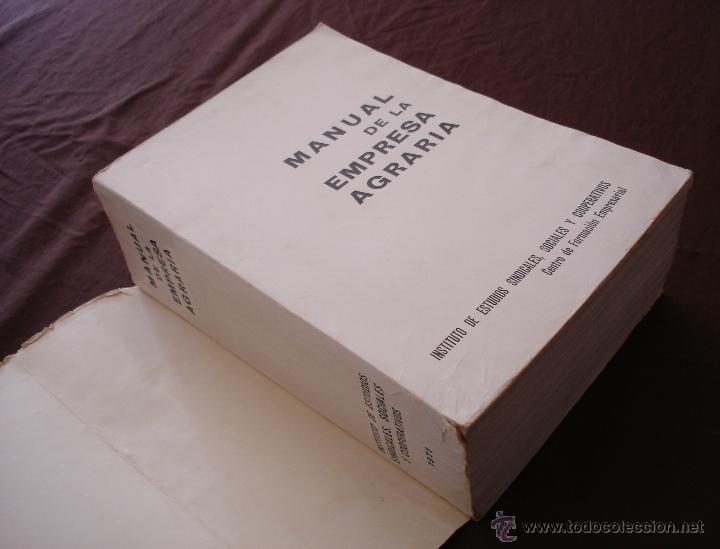 Libros de segunda mano: MANUAL DE LA EMPRESA AGRARIA - MADRID 1971 - Foto 4