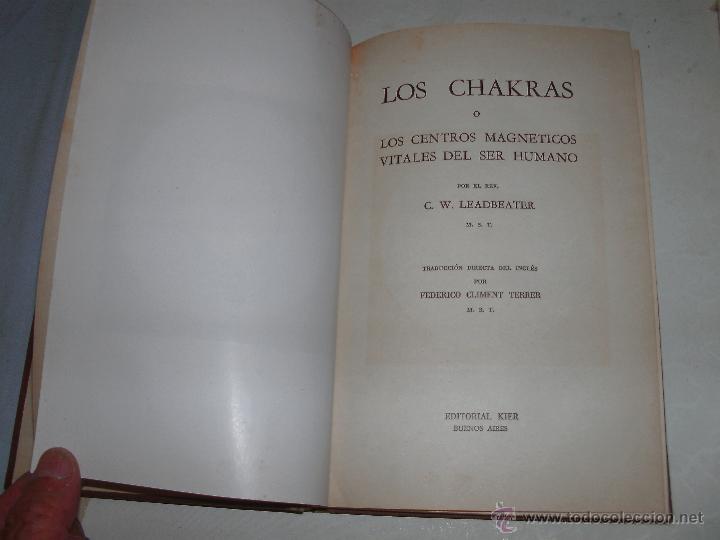 Libros de segunda mano: LOS CHAKRAS - C.W. LEADBEATER - Foto 1