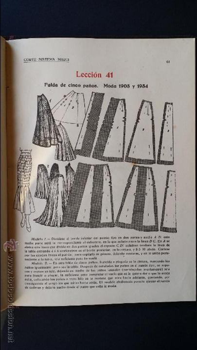 Libros de segunda mano: Corte sistema Mart&iacute;- Modisteria. 1941. - Foto 7
