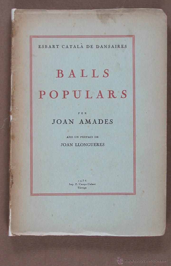 Libros de segunda mano: Balls Populars. Joan Amades - Foto 1