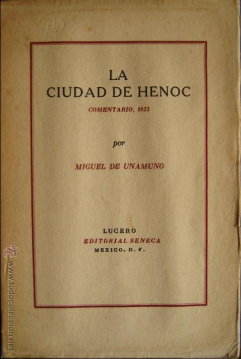 Libros de segunda mano: De Unamuno, Miguel / La ciudad de Henoc, Comentario 1933 - Foto 1