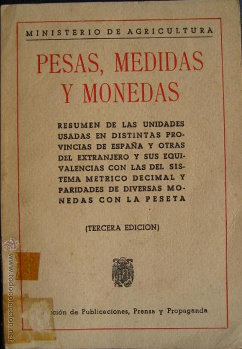 Libros de segunda mano: Pesas, medidas y monedas - Foto 1