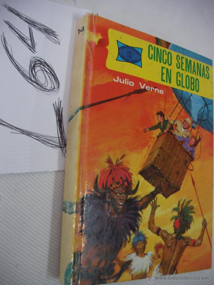 Libros de segunda mano: CINCO SEMANAS EN GLOBO - JULIO VERNE - Foto 1