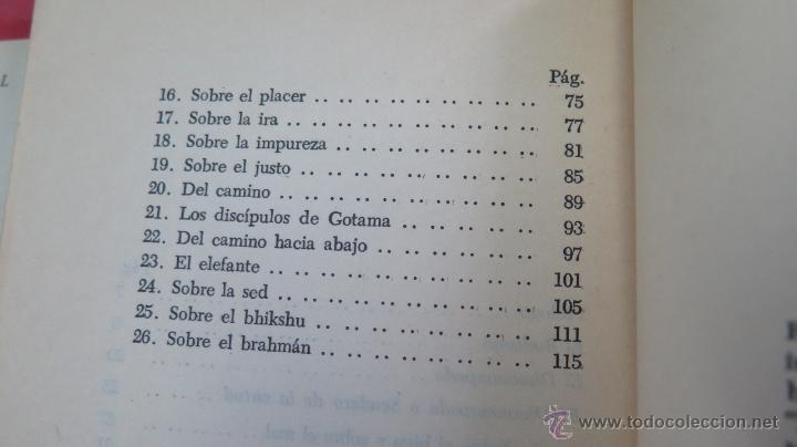 Libros de segunda mano: DHAMMAPADA O SENDERO DE LA VIRTUD. EDITADO BUENOS AIRES - Foto 3