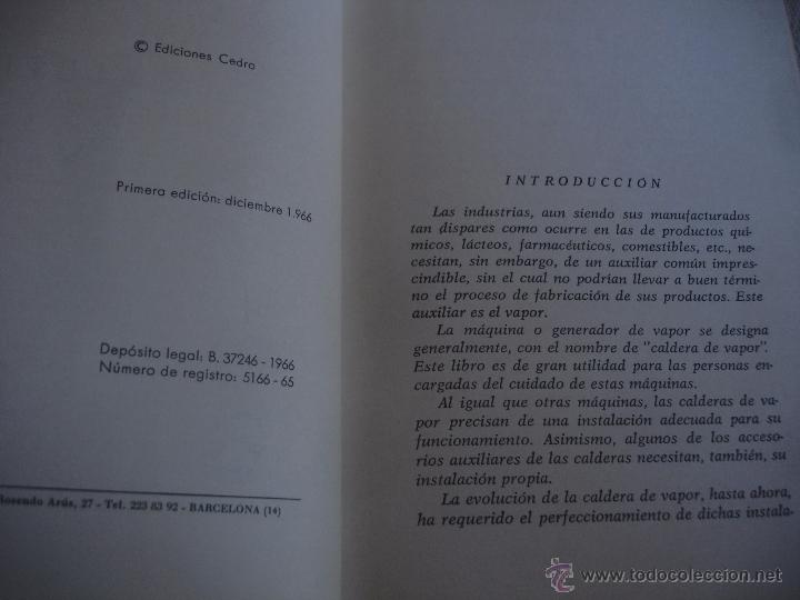 Libros de segunda mano: Calderas de Vapor , J. M. Saenz. Ediciones Cedro, 1966 - Foto 3