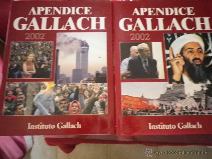 Libros de segunda mano: LIBRO APENDICE INSTITUTO GALLACH A&Ntilde;O 2002 - Foto 1