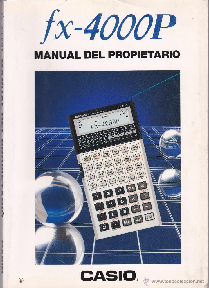 manual calculadora casio fx-4000p en castellano