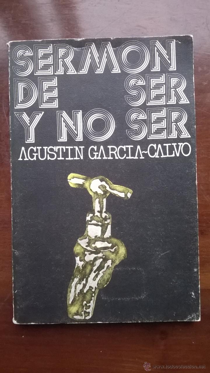Libros de segunda mano: Sermon del ser y no ser, Agustin Garc&iacute;a Calvo, Visor - Foto 1