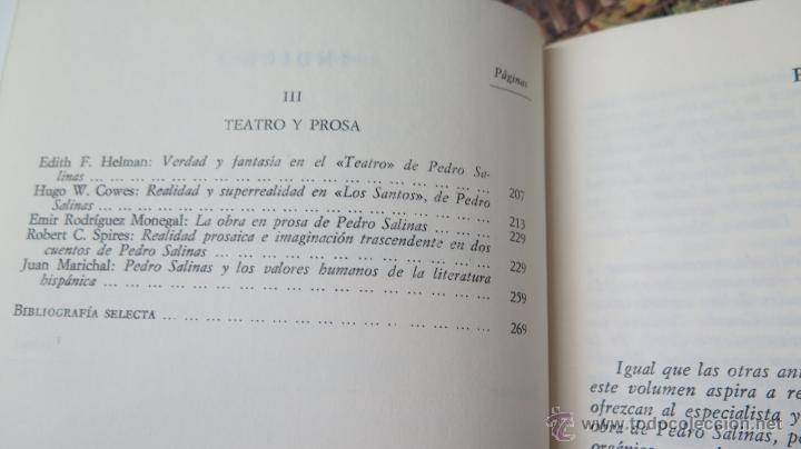 Libros de segunda mano: PEDRO SALINAS EL ESCRITOR Y LA CRITICA. ANDREW P. DEBICKI - Foto 3