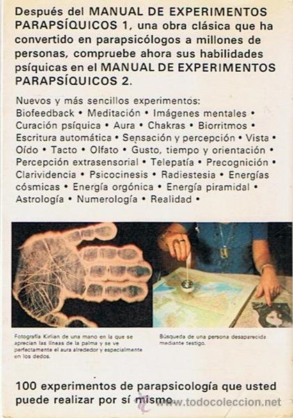 Libros de segunda mano: MANUAL DE EXPERIMENTOS PARAPS&Iacute;QUICOS 2 WILLIAM JON WATKINS - Foto 2