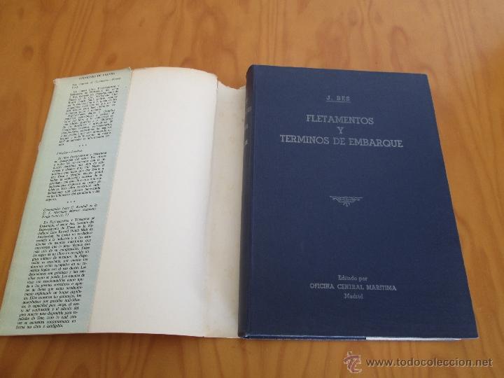 Libros de segunda mano: FLETAMENTOS Y TERMINOS DE EMBARQUE. J. BES. E.D. OFICEMA. - Foto 3