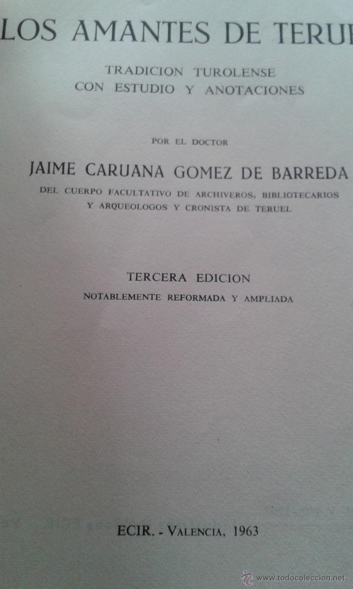 Libros de segunda mano: LOS AMANTES DE TERUEL ED. ECIR 1963 - Foto 2