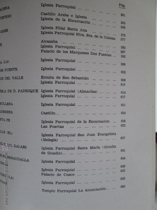 Libros de segunda mano: PROTECCION DE EDIFICIOS DE INTERES CULTURAL PROVINCIA DE GRANADA. E.D. GOBIERNO CIVIL DE GRANADA. - Foto 16