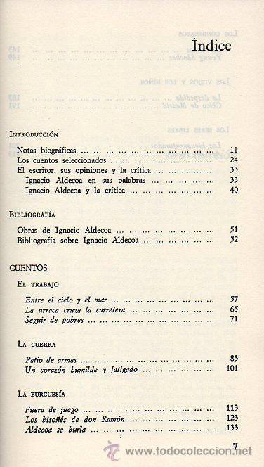 Libros de segunda mano: CUENTOS - IGNACIO ALDECOA. EDICI&Oacute;N DE JOSEFINA RODR&Iacute;GUEZ DE ALDECOA. EDICIONES C&Aacute;TEDRA, 1982 - Foto 2
