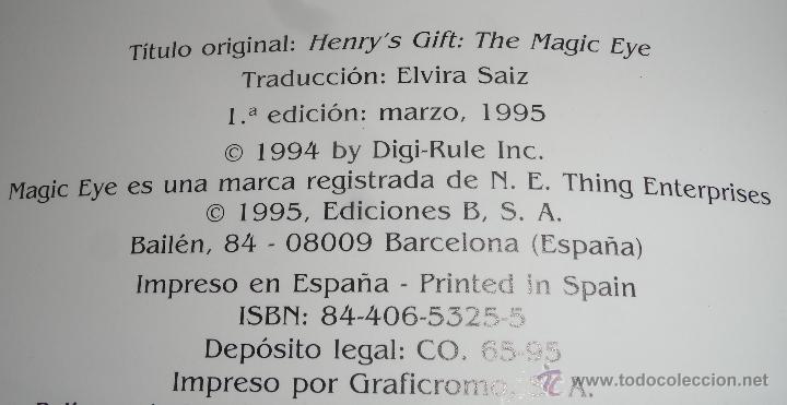 Libros de segunda mano: El poder de Henry - El ojo m&aacute;gico (1&ordf; edici&oacute;n 1995) - Foto 3