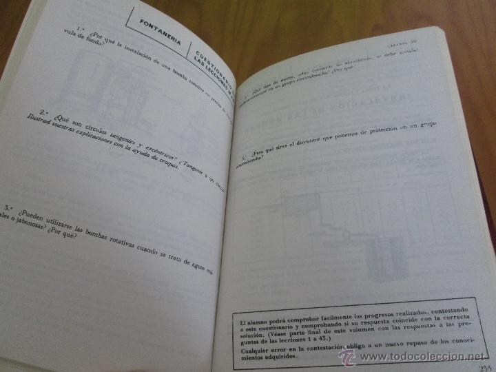 Libros de segunda mano: FONTANERIA ELEMENTAL. TOMOS I - II. - Foto 15