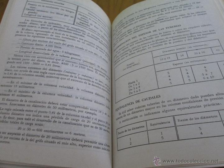 Libros de segunda mano: FONTANERIA ELEMENTAL. TOMOS I - II. - Foto 17