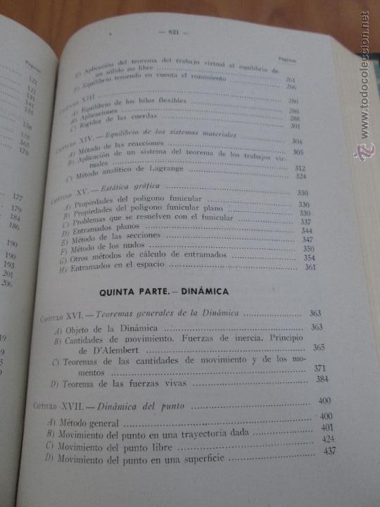 Libros de segunda mano: MECANICA GENERAL Y DESCRIPTIVA. CASARES Y G.ARRIBAS. LIBRO CON DOS TOMOS. - Foto 13