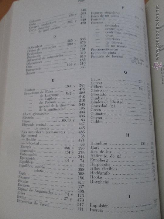 Libros de segunda mano: MECANICA GENERAL Y DESCRIPTIVA. CASARES Y G.ARRIBAS. LIBRO CON DOS TOMOS. - Foto 16