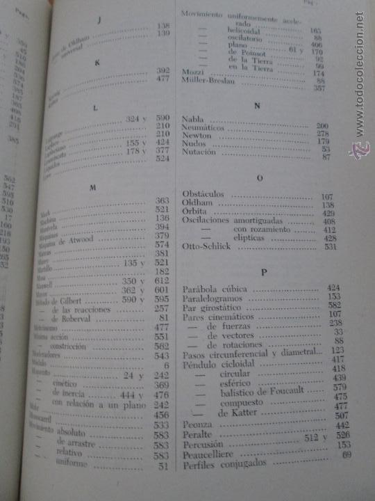 Libros de segunda mano: MECANICA GENERAL Y DESCRIPTIVA. CASARES Y G.ARRIBAS. LIBRO CON DOS TOMOS. - Foto 17
