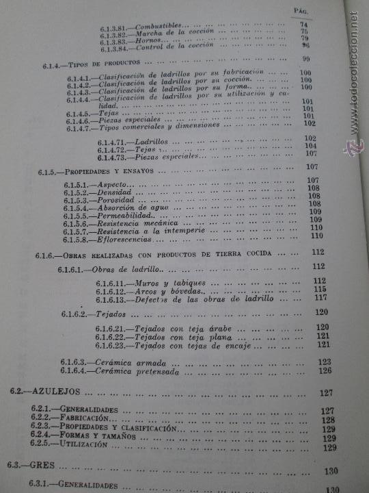 Libros de segunda mano: MATERIALES DE CONSTRUCCION 2. F.ARREDONDO. LIBRO CON 4 TOMOS. - Foto 6