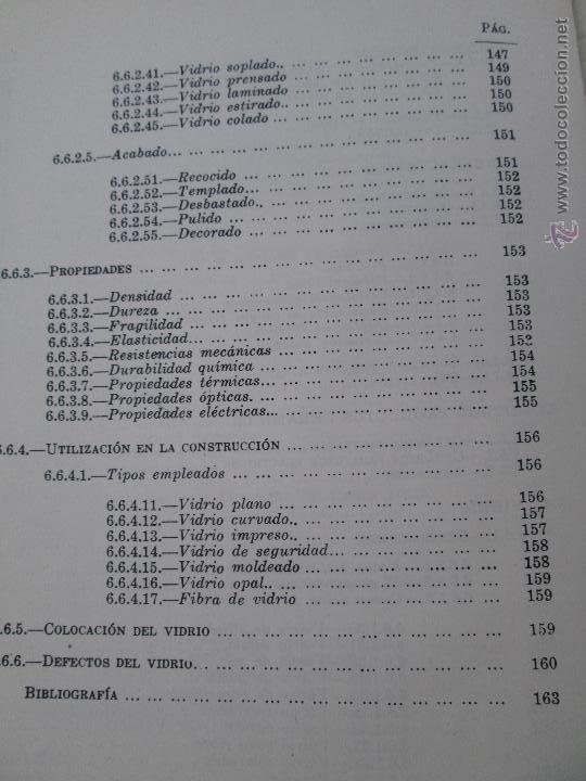 Libros de segunda mano: MATERIALES DE CONSTRUCCION 2. F.ARREDONDO. LIBRO CON 4 TOMOS. - Foto 8