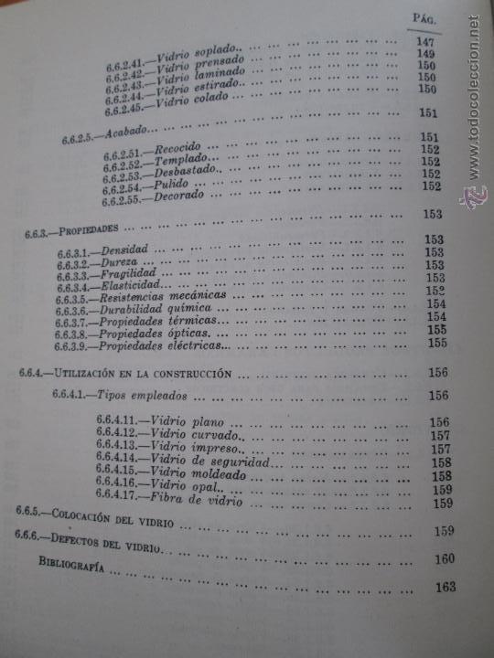 Libros de segunda mano: MATERIALES DE CONSTRUCCION 2. F.ARREDONDO. LIBRO CON 4 TOMOS. - Foto 9