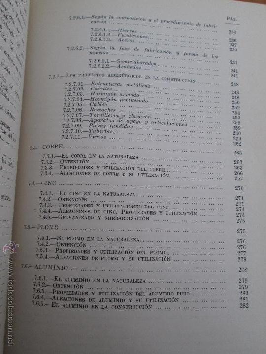Libros de segunda mano: MATERIALES DE CONSTRUCCION 2. F.ARREDONDO. LIBRO CON 4 TOMOS. - Foto 20