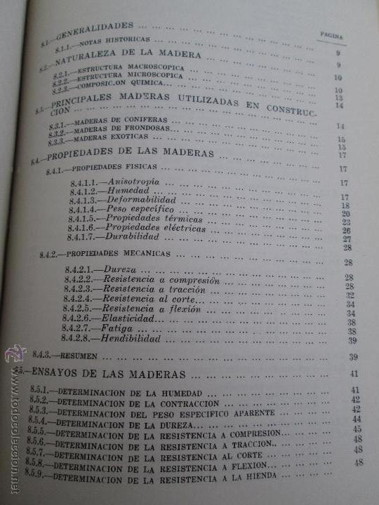 Libros de segunda mano: MATERIALES DE CONSTRUCCION 2. F.ARREDONDO. LIBRO CON 4 TOMOS. - Foto 23
