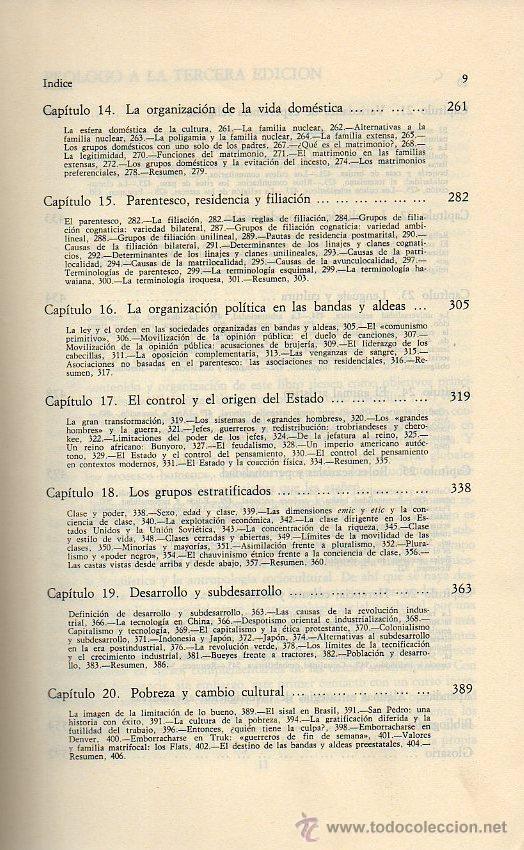 Libros de segunda mano: INTRODUCCI&Oacute;N A LA ANTROPOLOG&Iacute;A GENERAL - MARVIN HARRIS. ALIANZA UNIVERSAL TEXTOS, 1982 - Foto 4