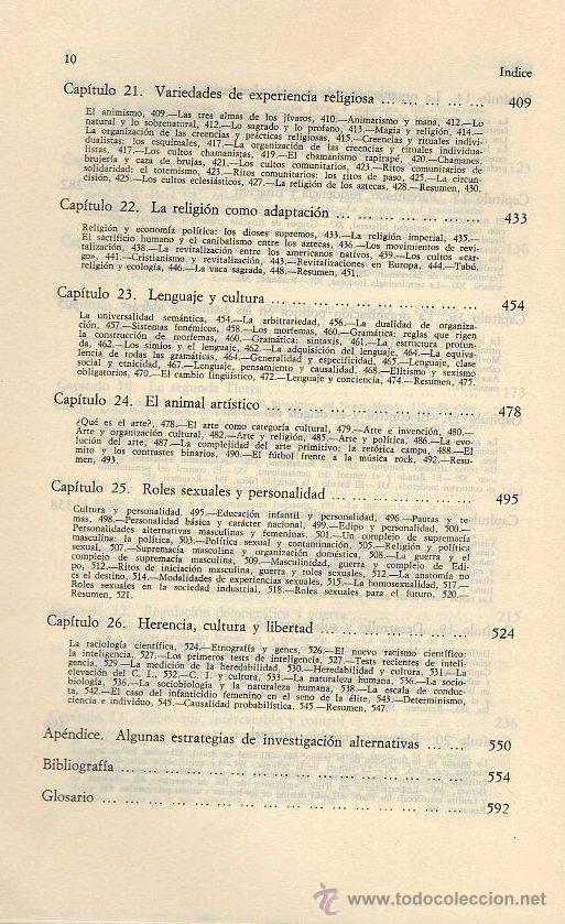 Libros de segunda mano: INTRODUCCI&Oacute;N A LA ANTROPOLOG&Iacute;A GENERAL - MARVIN HARRIS. ALIANZA UNIVERSAL TEXTOS, 1982 - Foto 5