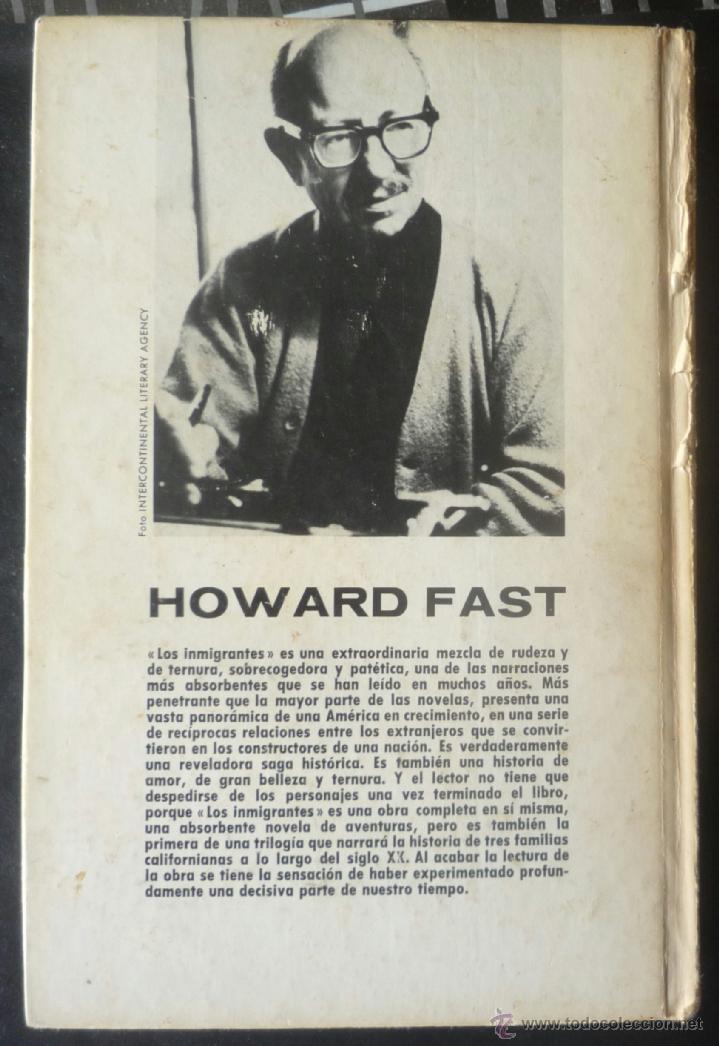 Libros de segunda mano: LOS INMIGRANTES. DE HOWARD FAST - Foto 2