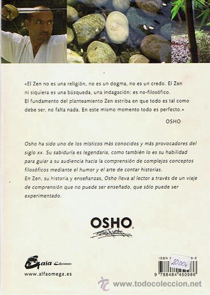 Libros de segunda mano: ZEN SU HISTORIA Y ENSE&Ntilde;ANZAS OSHO - Foto 2