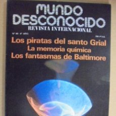 Libros de segunda mano: MUNDO DESCONOCIDO Nº 69 - PIRATAS DEL SANTO GRIAL - FANTASMAS DE BALTIMORE. Lote 49308835