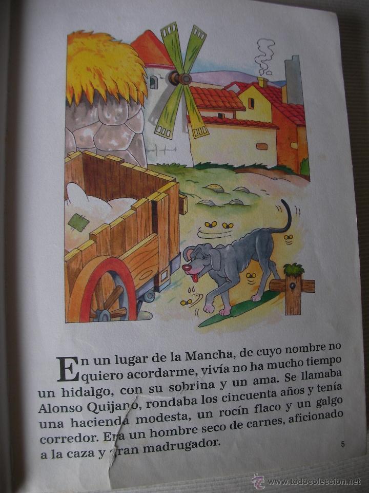 Libros de segunda mano: ANTIGUO LIBRO INFANTIL DON QUIJOTE DE LA MANCHA - Foto 2