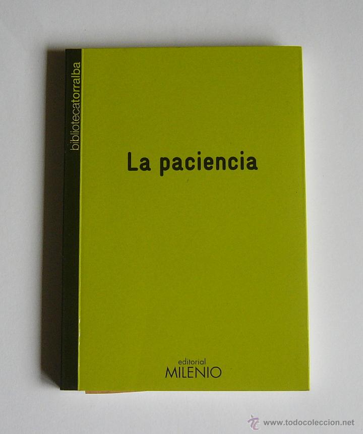 Libros de segunda mano: LA PACIENCIA - FRANCESC TORRALBA - Foto 1