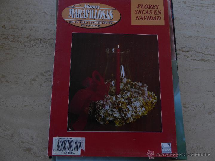 Libros de segunda mano: Manos maravillosas. Flores secas en Navidad. - Foto 1