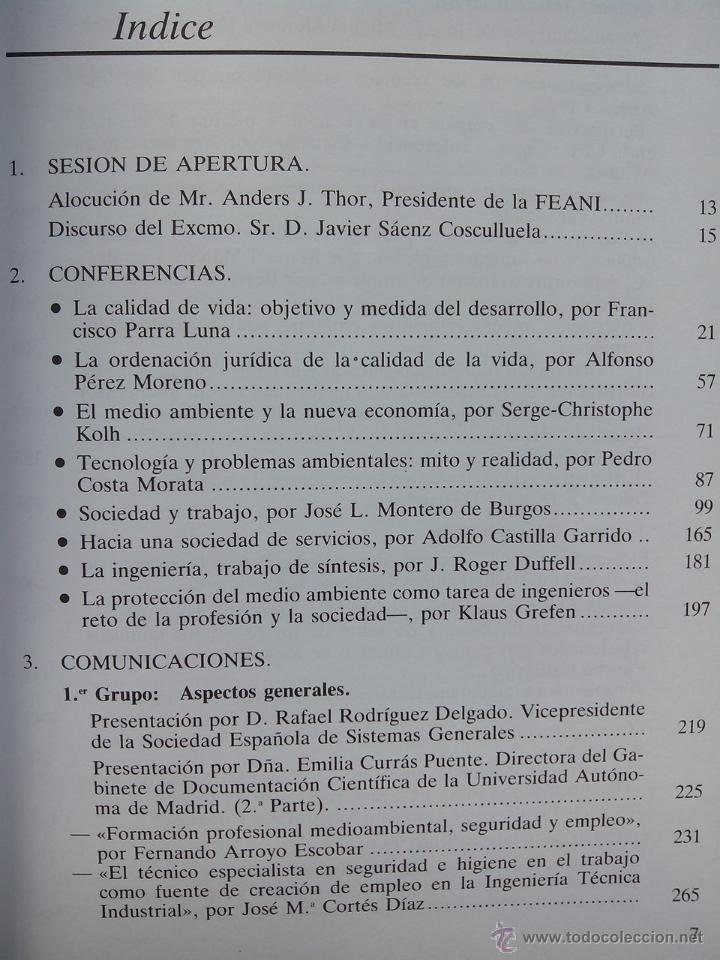 Libros de segunda mano: MEDIO AMBIENTE, INGENIERIA Y EMPLEO - Foto 2