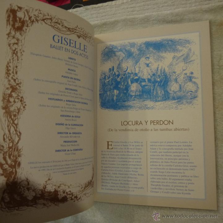 Libros de segunda mano: BALLET VICTOR ULLATE - PROGRAMA GISELLE - 1995 - Foto 5