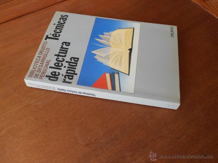 Libros de segunda mano: PSICOLOG&Iacute;A, EDUCACI&Oacute;N: T&Eacute;CNICAS DE LECTURA R&Aacute;PIDA. DEUSTO - Foto 2