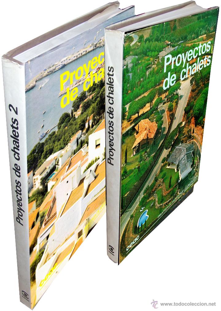 Libros de segunda mano: PROYECTOS DE CHALETS - BIBLIOTECA DE ARQUITECTURA Y CONSTRUCCI&Oacute;N - 1 Y 2 - 2 TOMOS - CEAC - Foto 1