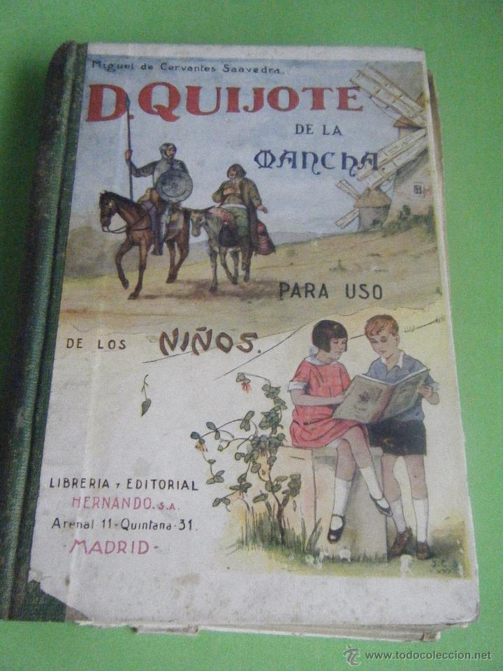 Libros de segunda mano: DON QUIJOTE DE LA MANCHA (PARA USO DE LOS NI&Ntilde;OS) - Foto 1