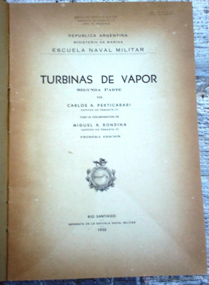 Libros de segunda mano: Libro Turbinas de vapor parte 2 a&ntilde;o 1952 - Foto 2
