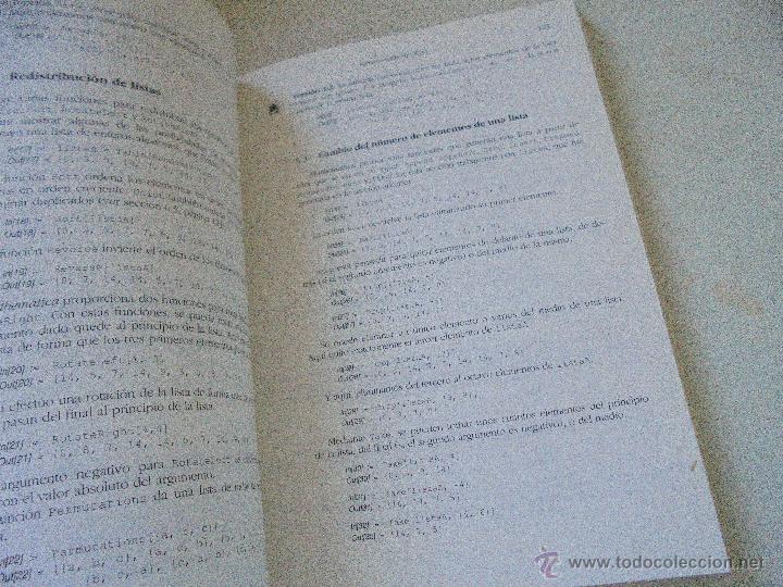 Libros de segunda mano: MATHEMATICA UN ENFOQUE PR&Aacute;CTICO-NANCY BLACHMAN-ARIEL INFORM&Aacute;TICA-1993- - Foto 3