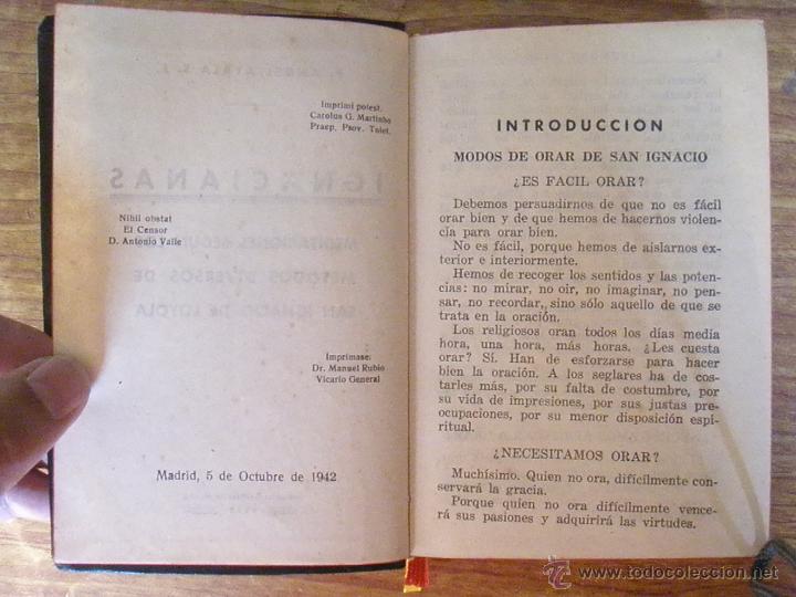 Libros de segunda mano: LIBRO IGNACIANAS 1942 TAPAS DE PIEL P.ANGEL AYALA - Foto 6