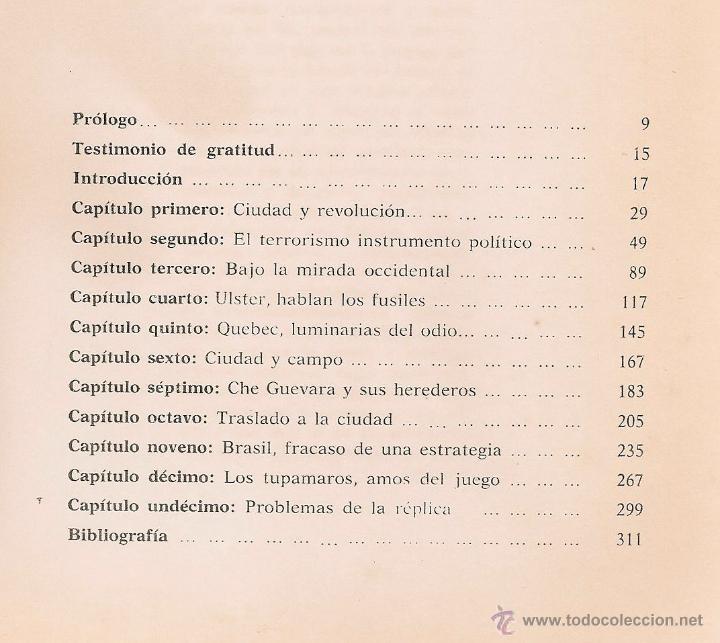 Libros de segunda mano: La guerrilla urbana / Robert Moss - 1973 - Foto 2