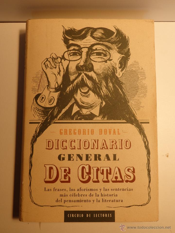 Libros de segunda mano: Diccionario general de citas, Gregorio Doval - Foto 1
