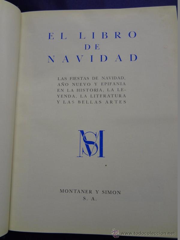 Libros de segunda mano: EL LIBRO DE NAVIDAD. MONTANER Y SIMON.1956. - Foto 4