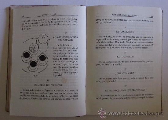 Libros de segunda mano: PARA EJERCITAR EL INGENIO - PASATIEMPOS Y PROBLEMAS INSTRUCTIVOS - PRIMERA EDICION 1946 - Foto 4